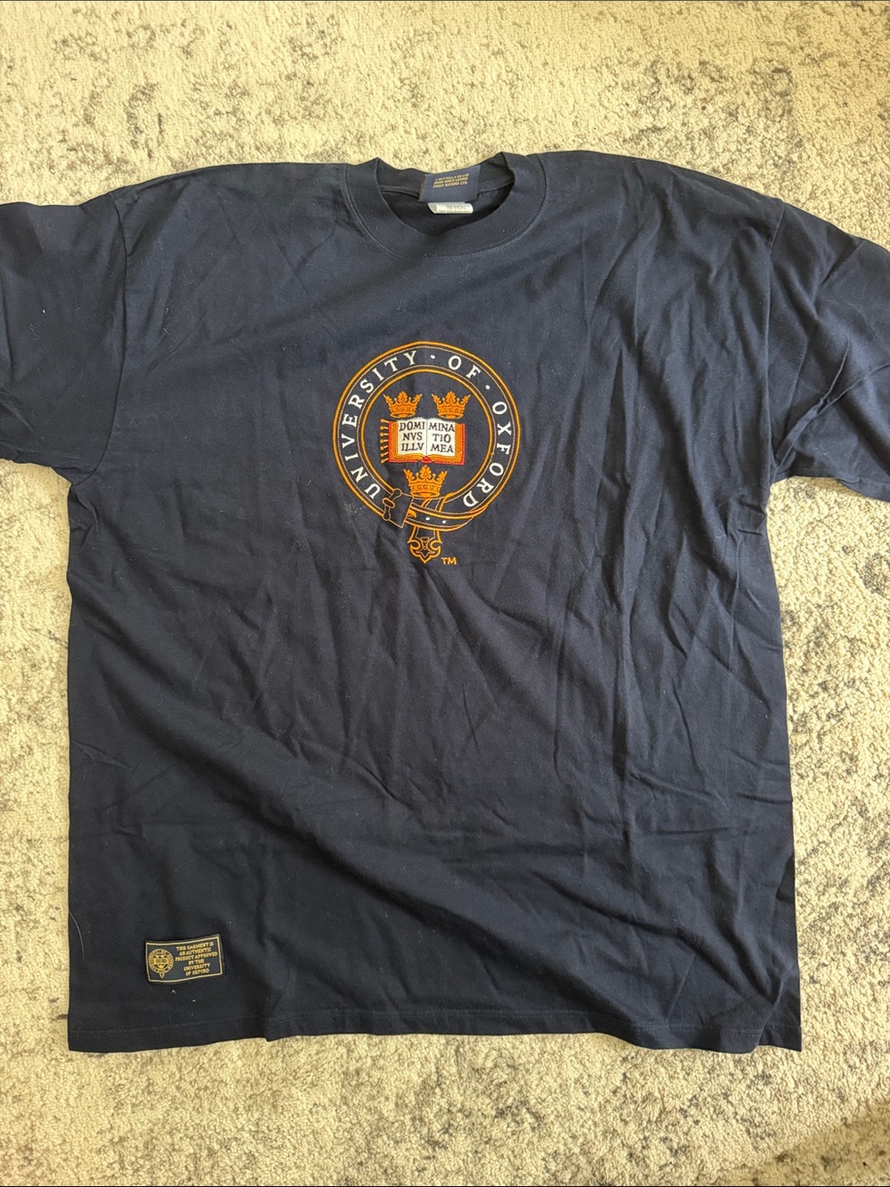 University of Oxford Navy Short-Sleeve Logo T-Shirt